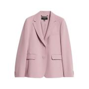 Feminine Roze Blazer met Klassieke Reverskraag Max Mara Weekend , Pink...