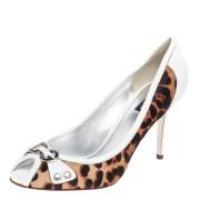 Pre-owned Leather heels Dolce & Gabbana Pre-owned , White , Dames