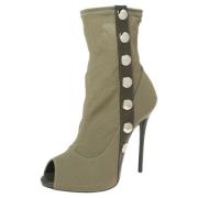 Pre-owned Canvas boots Giuseppe Zanotti Pre-owned , Green , Dames