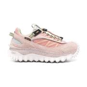 Roze Waterdichte Sneakers met Reflecterende Details Moncler , Pink , D...