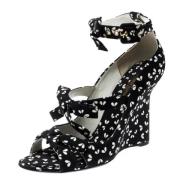 Pre-owned Fabric sandals Louis Vuitton Vintage , Black , Dames