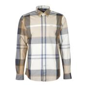 Heren Harris Maatwerk Overhemd in Sand Tartan Barbour , Multicolor , H...