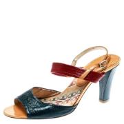 Pre-owned Leather sandals Celine Vintage , Multicolor , Dames
