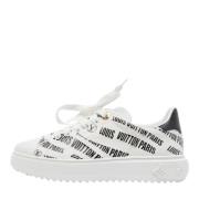Pre-owned Leather sneakers Louis Vuitton Vintage , White , Dames