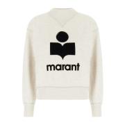 Stijlvolle Felpe Sweatshirt Isabel Marant Étoile , Beige , Dames