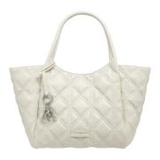 Eenvoudige Tote Bag met Logo Emporio Armani , White , Dames