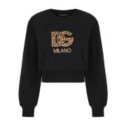 Stijlvolle Felpe Sweatshirt Dolce & Gabbana , Black , Dames