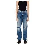 Betsy Mom Jeans - Lente/Zomer Collectie Tommy Jeans , Blue , Dames