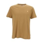 Geborduurde Logo T-shirts en Polos Polo Ralph Lauren , Beige , Heren