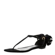 Pre-owned Suede sandals Alexander McQueen Pre-owned , Black , Dames