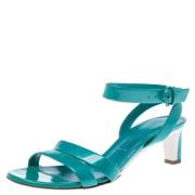 Pre-owned Leather sandals Casadei Pre-owned , Green , Dames