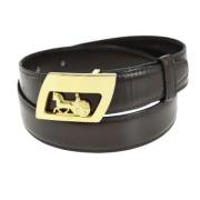 Pre-owned Leather belts Celine Vintage , Brown , Dames