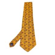 Pre-owned Silk home-office Salvatore Ferragamo Pre-owned , Yellow , He...