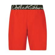 Rode Sea Kleding met Logo en Pouch Dolce & Gabbana , Red , Heren