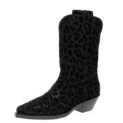 Pre-owned Velvet boots Dolce & Gabbana Pre-owned , Black , Dames