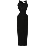 Zwarte jurken met 980 Strass Chiara Ferragni Collection , Black , Dame...