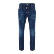 Stijlvolle Jeans voor Mannen en Vrouwen Dsquared2 , Blue , Heren