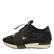 Pre-owned Leather sneakers Balenciaga Vintage , Black , Dames