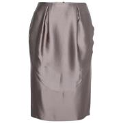 Pre-owned Silk bottoms Armani Pre-owned , Gray , Dames