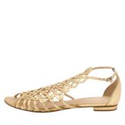 Pre-owned Leather sandals Alexandre Birman Pre-owned , Yellow , Dames