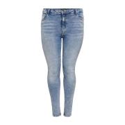 Carlaola Life HW Skinny Jeans - Lichtblauwe Denim Only Carmakoma , Blu...