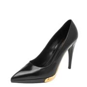 Pre-owned Leather heels Louis Vuitton Vintage , Black , Dames