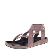 Pre-owned Suede sandals Isabel Marant Pre-owned , Pink , Dames