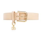 Leren Riem Dolce & Gabbana , Beige , Dames