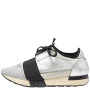 Pre-owned Leather sneakers Balenciaga Vintage , Gray , Dames
