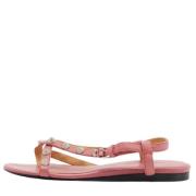 Pre-owned Leather sandals Balenciaga Vintage , Pink , Dames