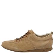 Pre-owned Suede sneakers Louis Vuitton Vintage , Beige , Dames