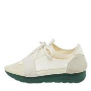 Pre-owned Leather sneakers Balenciaga Vintage , White , Dames