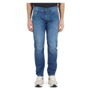 Faded Slim-Fit Jeans Replay , Blue , Heren