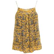 Pre-owned Silk tops Isabel Marant Pre-owned , Yellow , Dames