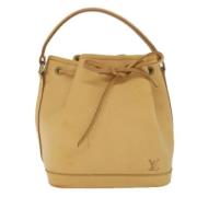 Pre-owned Leather shoulder-bags Louis Vuitton Vintage , Beige , Dames