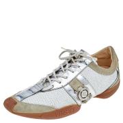 Pre-owned Leather sneakers Versace Pre-owned , Multicolor , Dames
