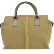 Pre-owned Canvas handbags Chloé Pre-owned , Green , Dames