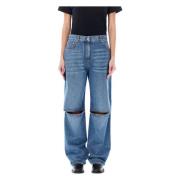 Bootcut Jeans met Uitgesneden Knieën JW Anderson , Blue , Dames