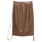 Pre-owned Leather bottoms Burberry Vintage , Brown , Dames
