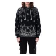 Bandana Hoodie Trui Amiri , Black , Heren