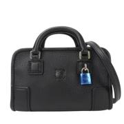 Pre-owned Leather handbags Loewe Pre-owned , Black , Dames