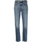 Original Cropped Jeans Levi's , Blue , Dames