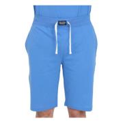 Unisex Blauwe Logo Shorts Ralph Lauren , Blue , Heren