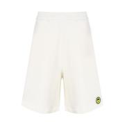 Witte Shorts met Smile Logo Barrow , White , Heren