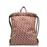 Pre-owned Fabric backpacks Burberry Vintage , Red , Dames