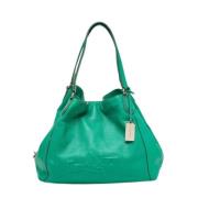 Pre-owned Leather shoulder-bags Coach Pre-owned , Green , Dames