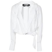 Pre-owned Fabric tops Jacquemus Pre-owned , White , Dames