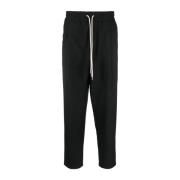 Zwarte Signature Broek Drole de Monsieur , Black , Heren