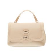 Beige Handtas met Postina Spellame Piuma Kussen Zanellato , Beige , Da...