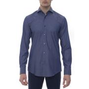 Jason Casual Overhemd, Franse Kraag, Slim Fit Boss , Blue , Heren